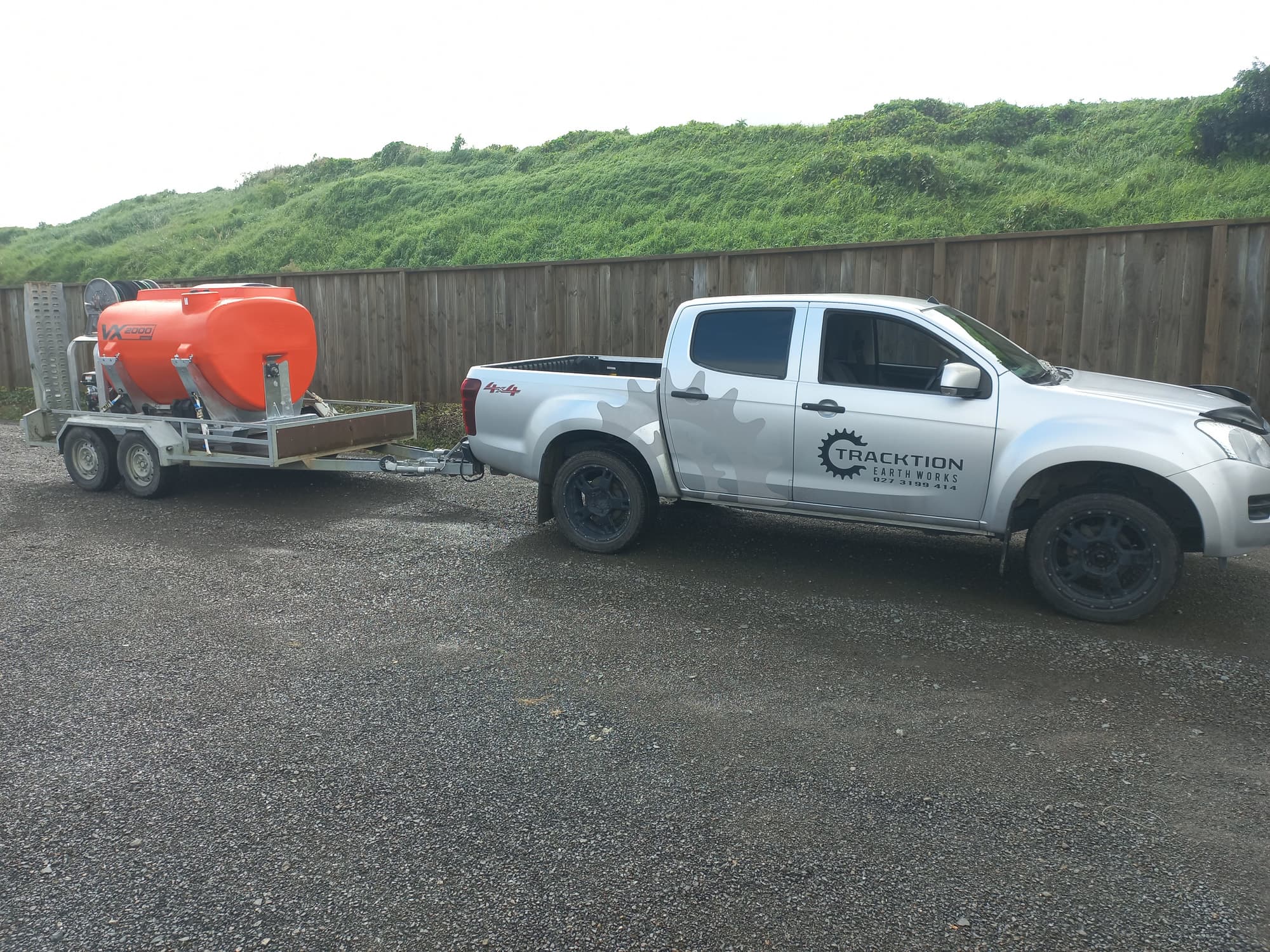 Hydroseeding — Tracktion Earthworks